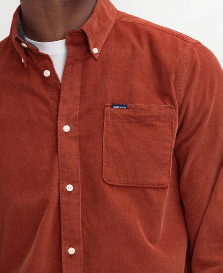 Ramsey Tailored Long-Sleeved Shirt Dark Ginger
