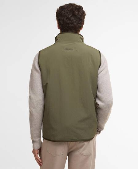 Reversible Fleece Gilet Fern