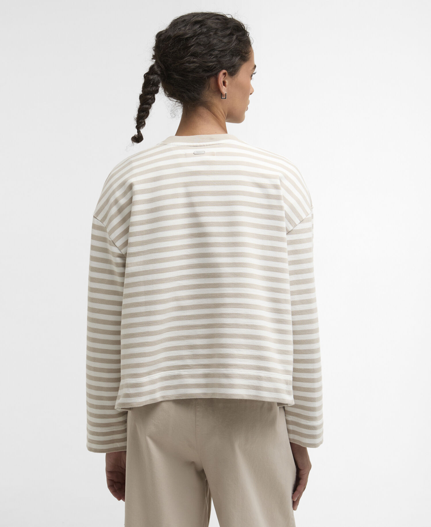 Gabby Striped Sweatshirt Mist Stripe