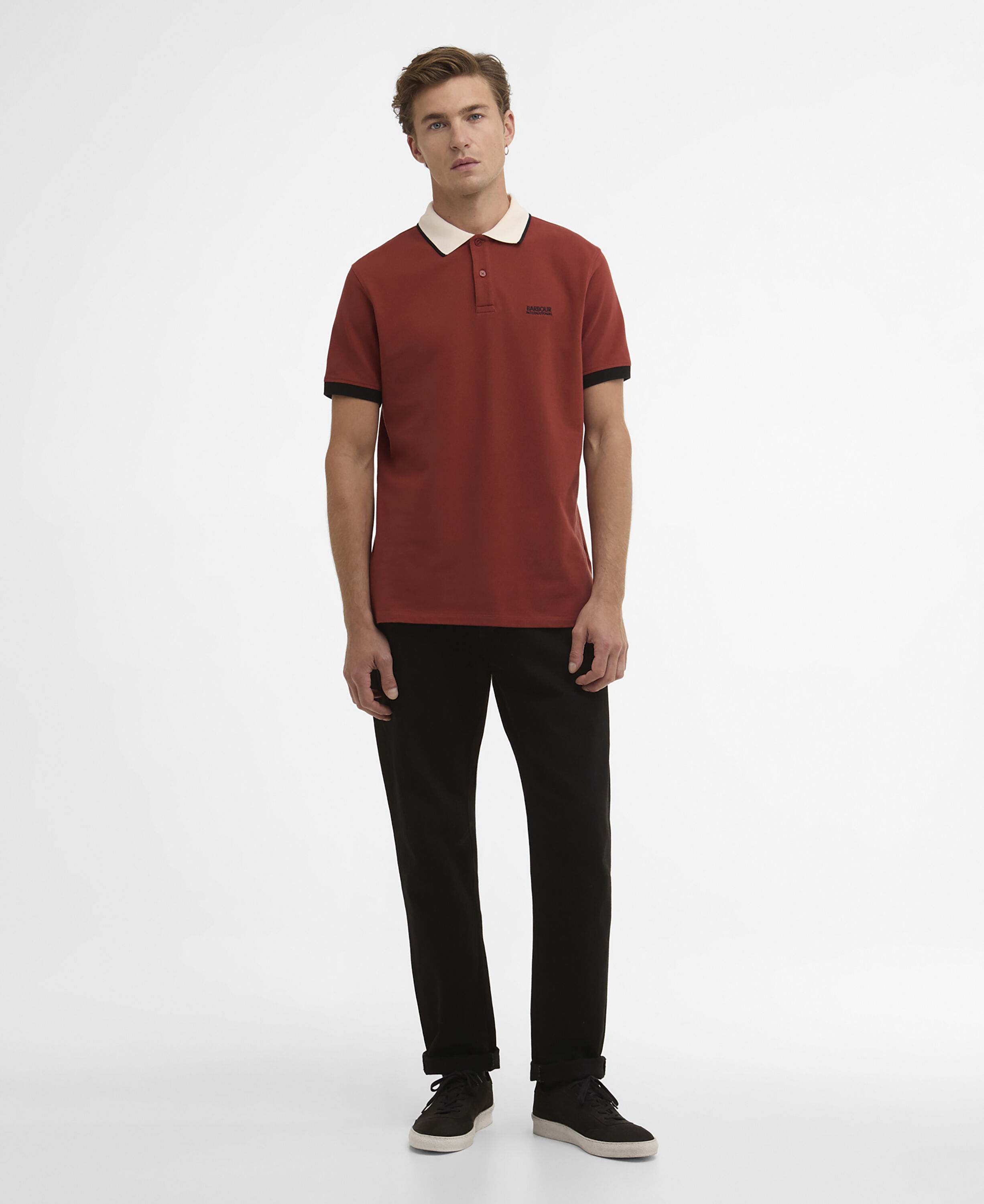 Howall Short-Sleeved Polo Shirt Burnt Henna