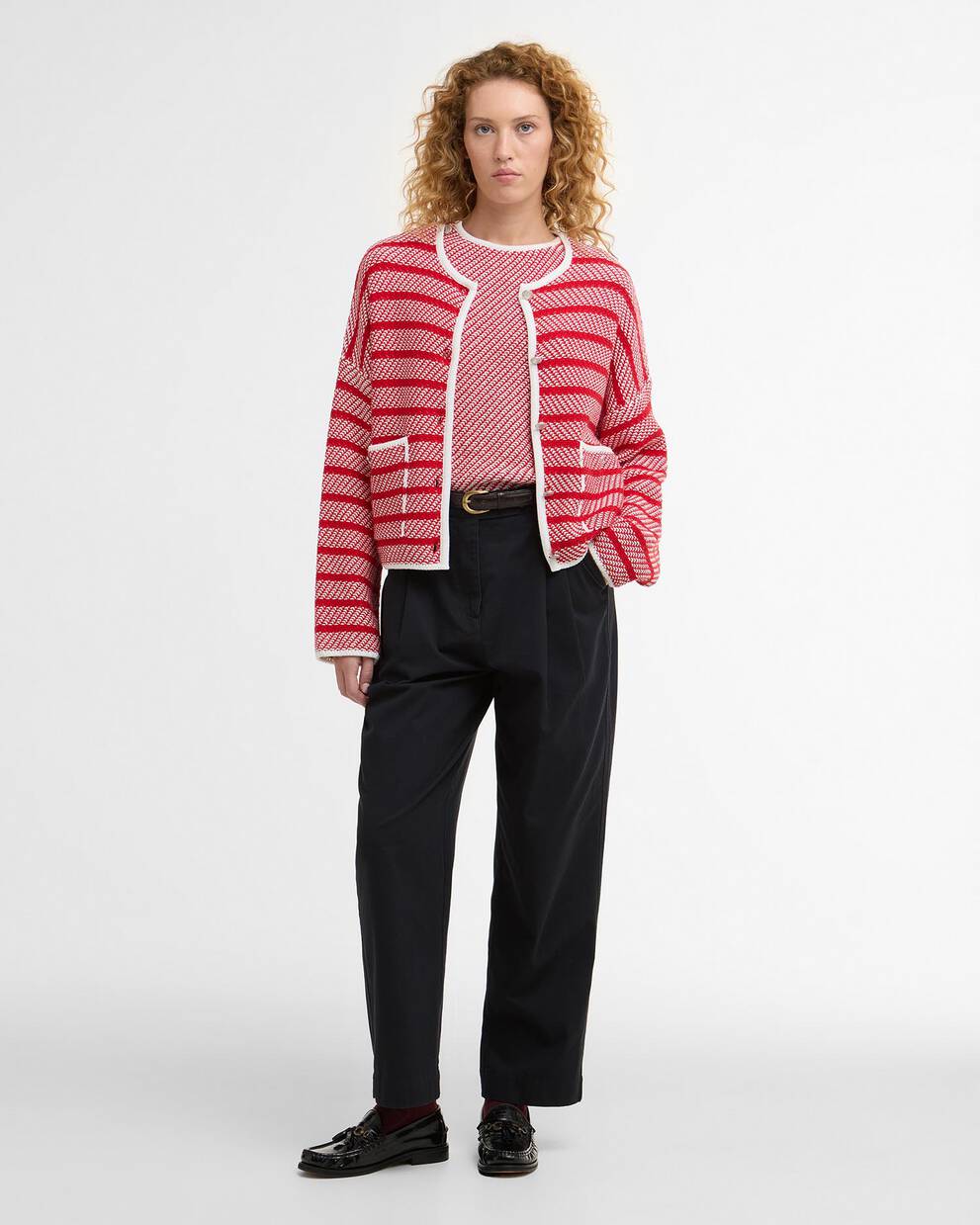Cardigan Polly con motivo a righe