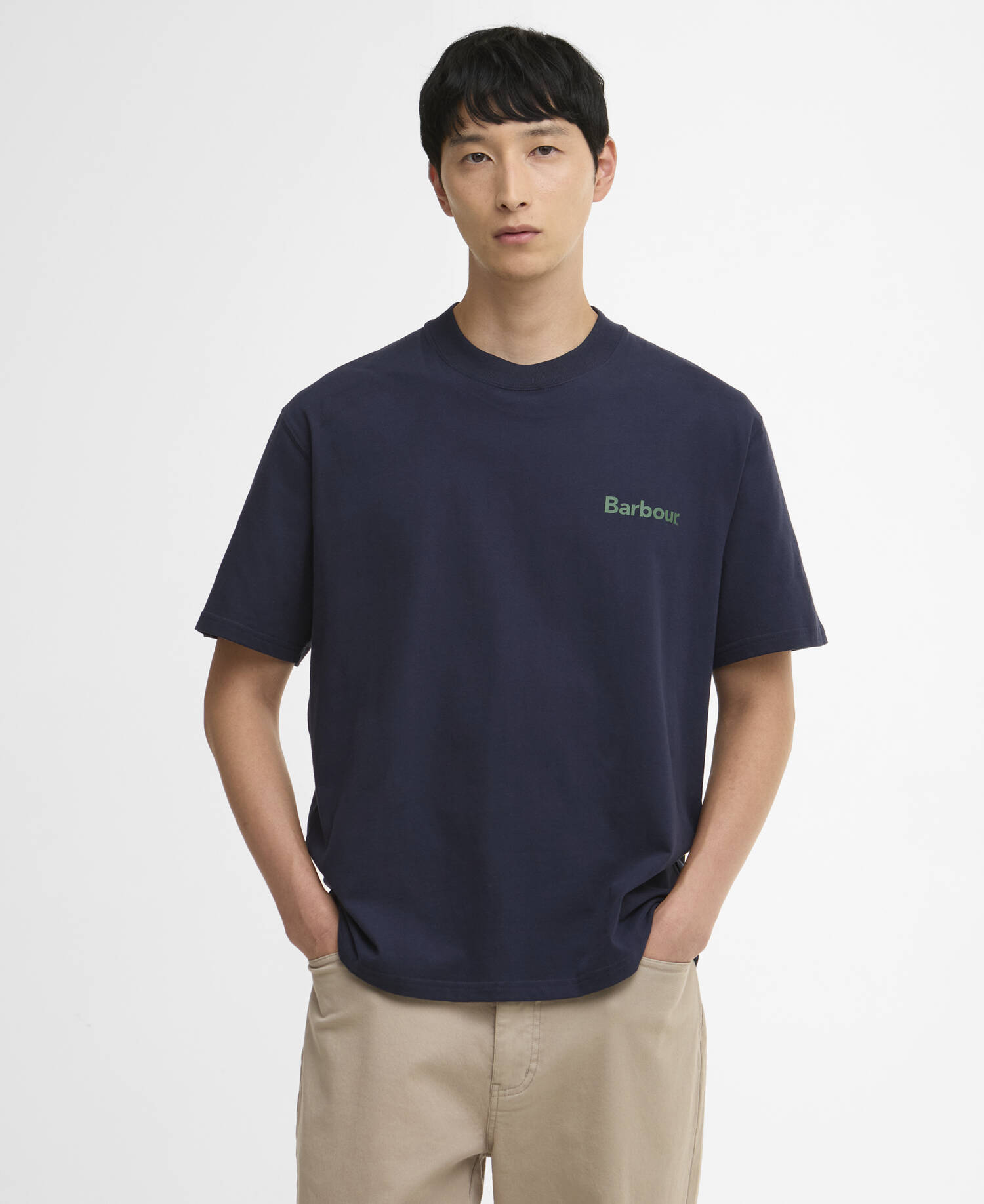 Crossby Archive Logo Oversized T-Shirt Navy image number 0