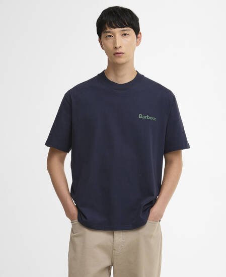 T-Shirt Crossby Archive Logo Oversized Navy