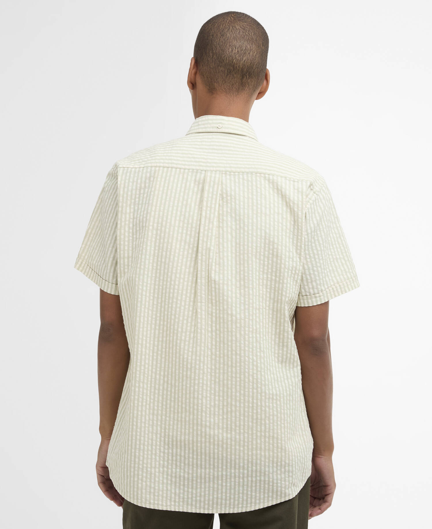 Cresswell Seersucker Regular Short-Sleeved Shirt Sea Green image number 2