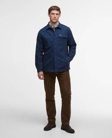 Giles Twill Overshirt Navy