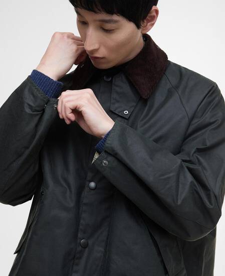Modified Transport Waxed Jacket Sage