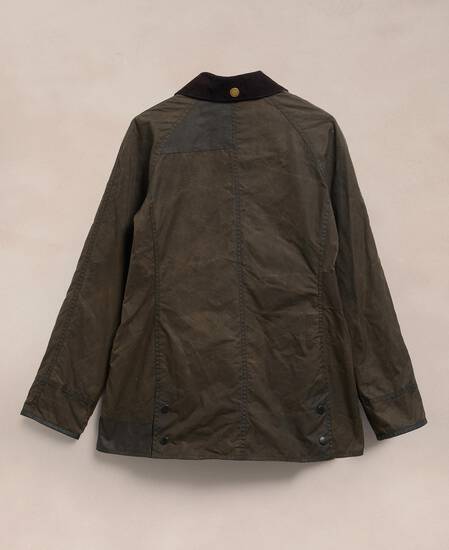 Barbour Re-loved Women's Beadnell Waxed Jacket - Size 10 Olive