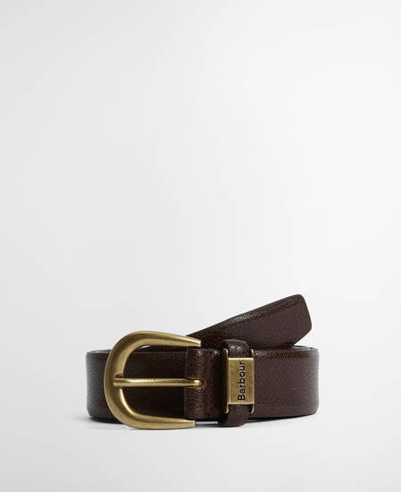 Clyde Leather Belt Dark Brown