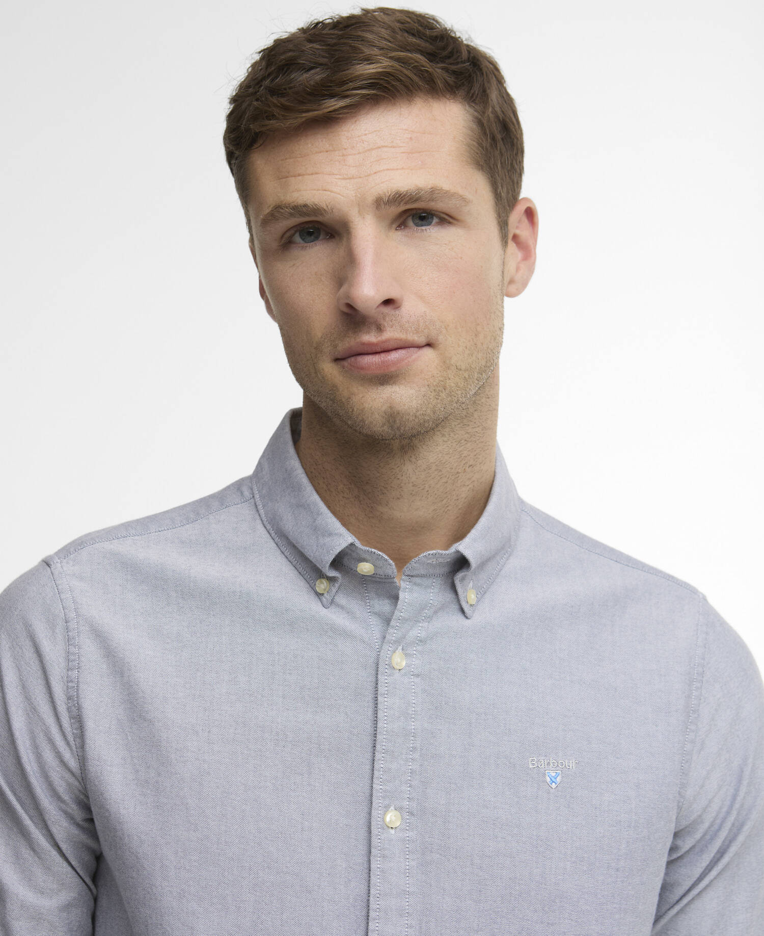 Hemd Oxford Tailored Grey Blue image number 3