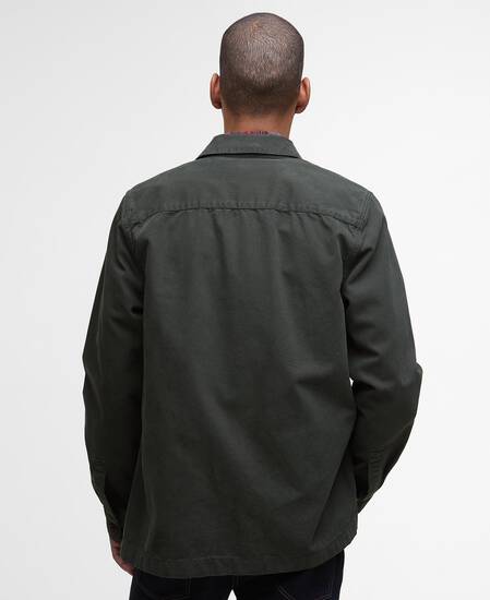 Washed Cotton Overshirt Forest