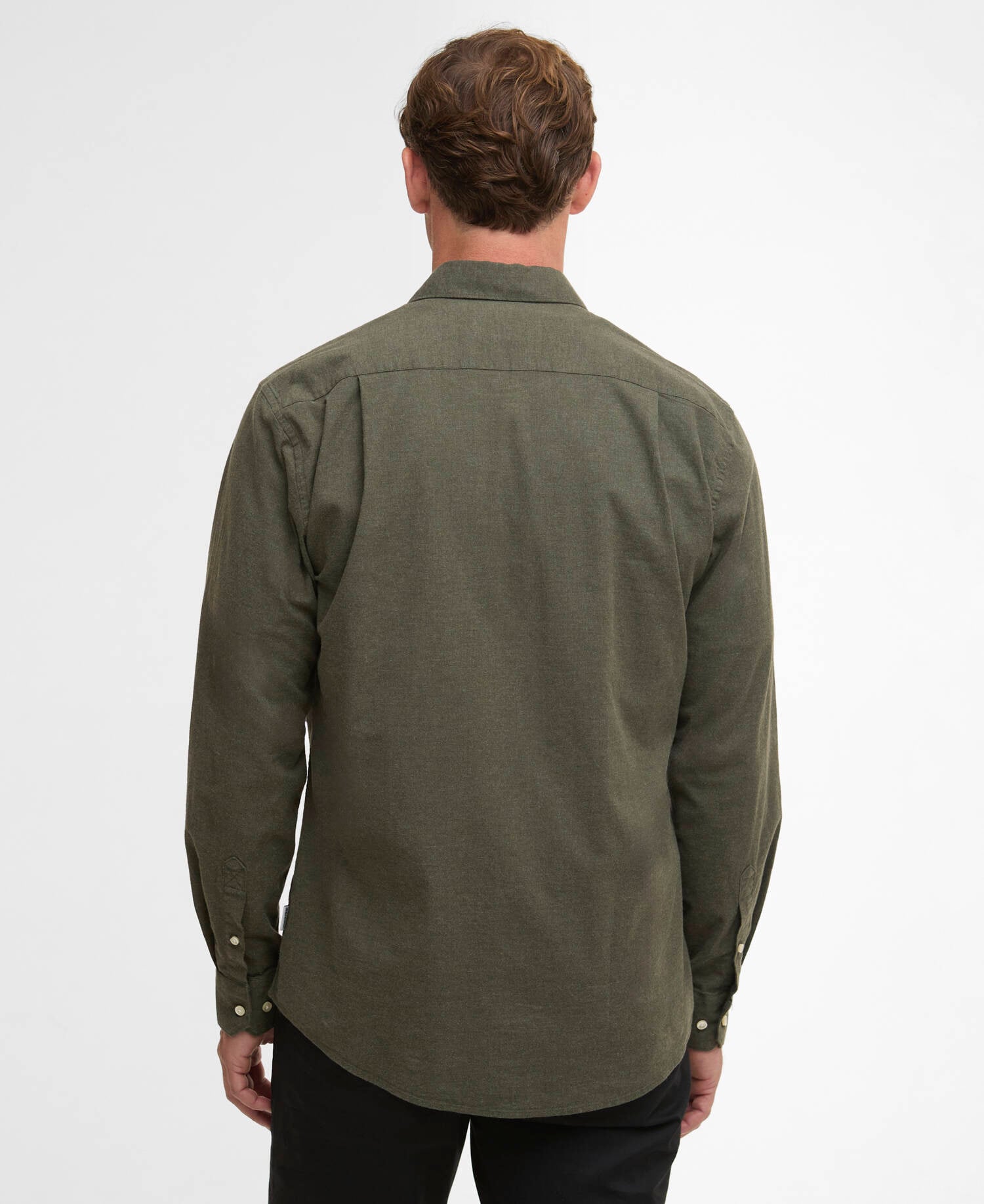 Camicia Aukside dalla vestibilit&agrave; regular Olive Marl image number 2