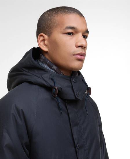 Modern Beaufort Waxed Jacket Navy/Midnight Oak
