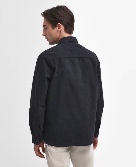 Washed Cotton Overshirt Classic Navy