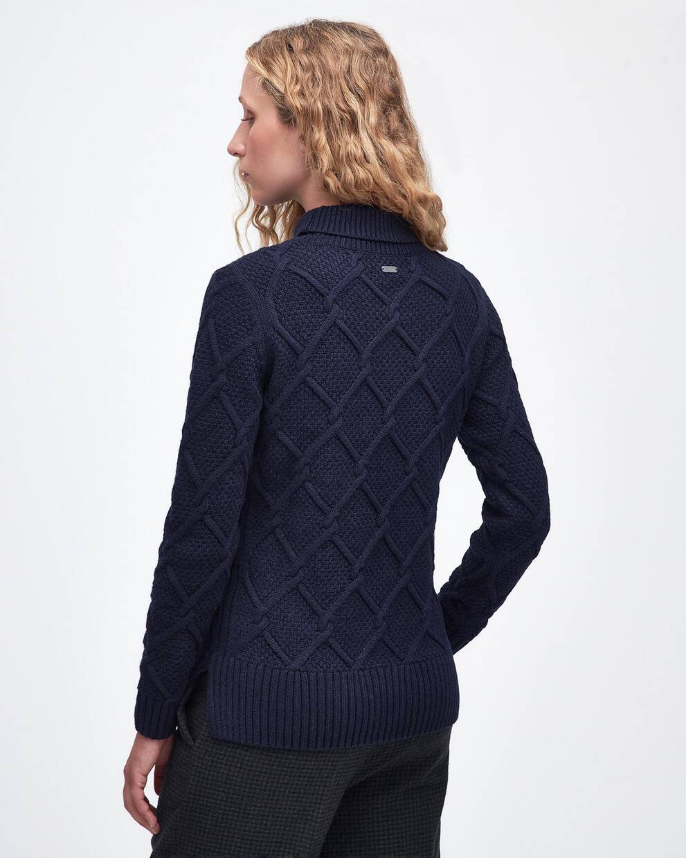 Felpa a maglia con collo arrotolato Burne