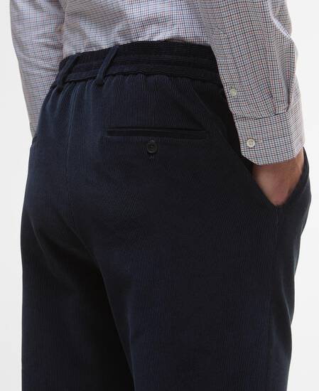 Pantaloni a coste sottili Wallington Navy