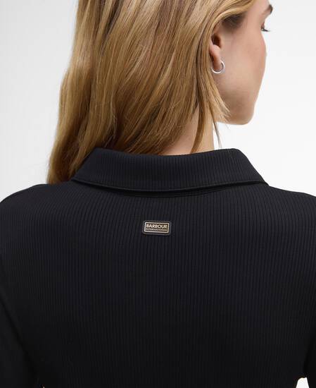 Chloe Ribbed Mini Dress Black