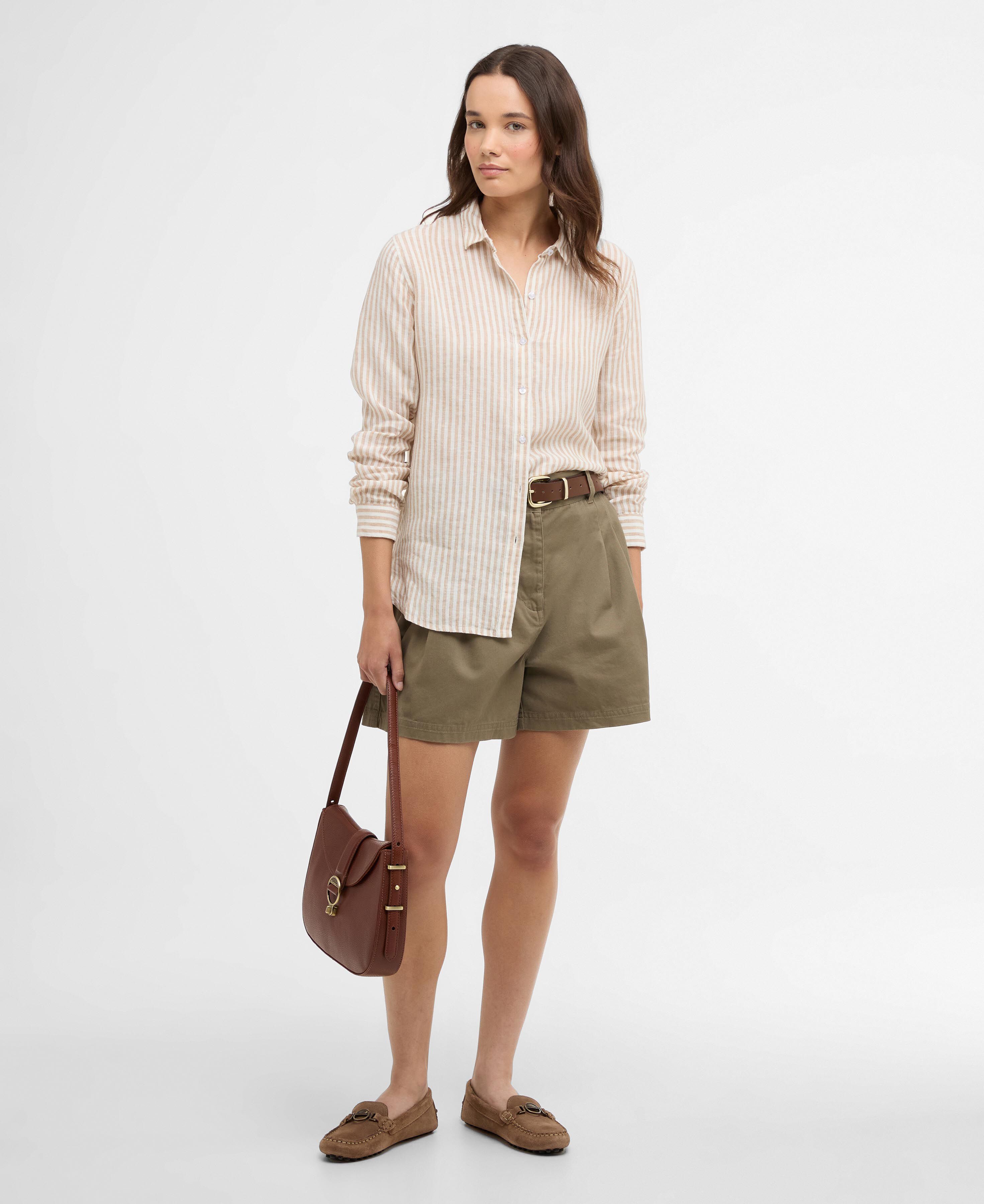 Bluse Marine Long-Sleeved Relaxed Hessian Stripe