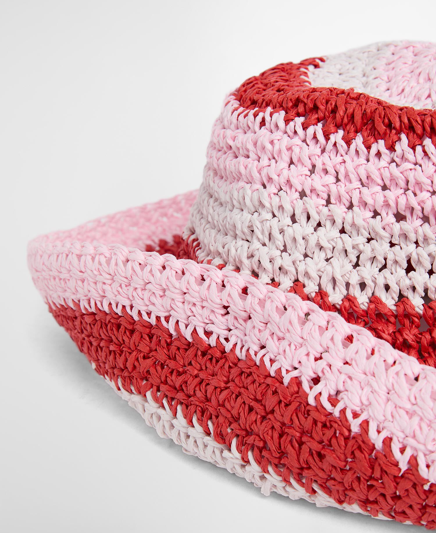 Esther Crochet Hat Poppy Red Mix