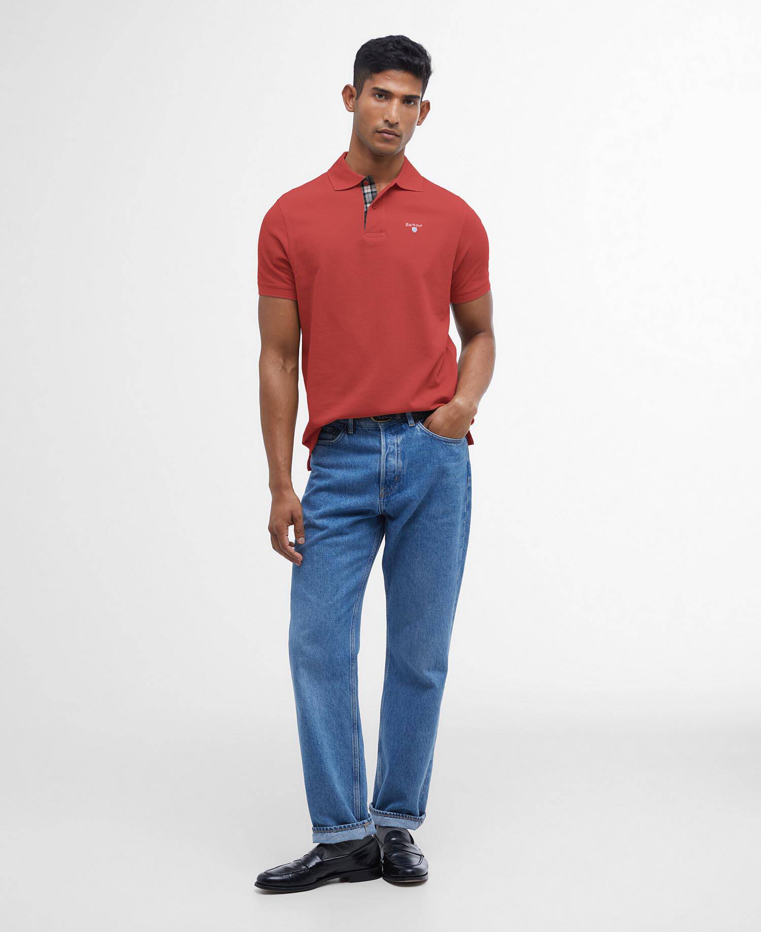 Tartan Pique Polo Shirt image number 1