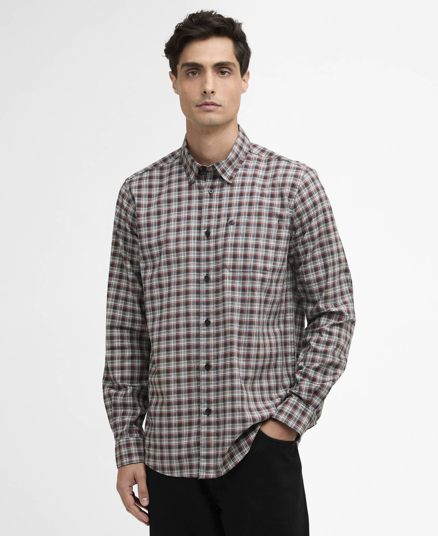 Camicia a quadri Peregrine a maniche lunghe Burnt Henna image number 0