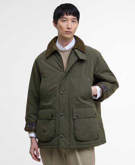Freizeitjacke Oversized Bedale Padded Olive