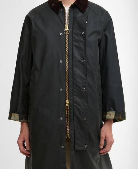 Modified Exmoor Waxed Coat Sage