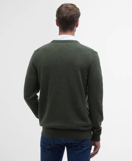 Essential Tisbury Crew-Neck Jumper Forest