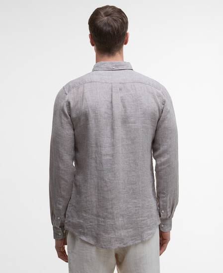 Linton Tailored Long-Sleeved Shirt Dark Oak Linton Tailored Long-Sleeved Shirt Dark Oak
