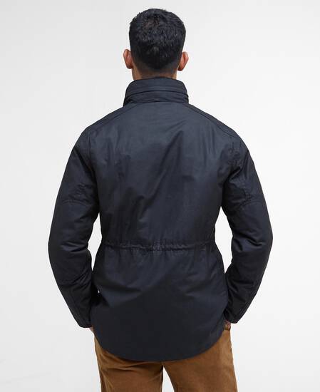 Sapper Waxed Jacket Black-Classic