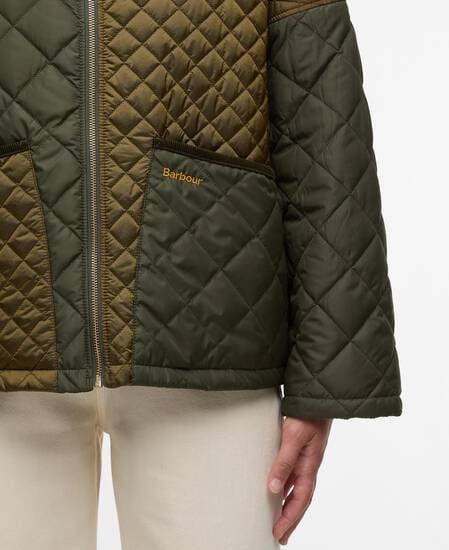 Danby Quilted Jacket Golden Olive/Olive/Ancient Tartan