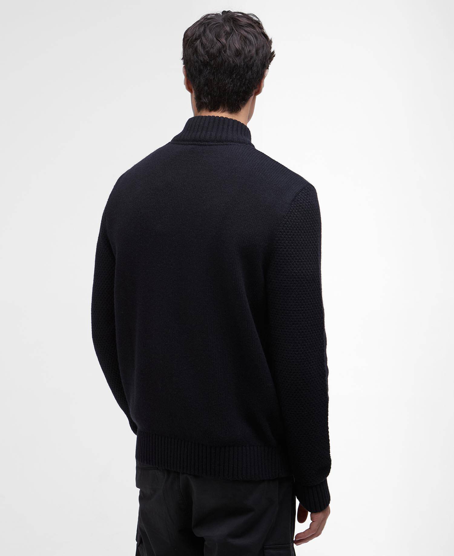 Enfield Funnel Neck Jumper Black image number 2