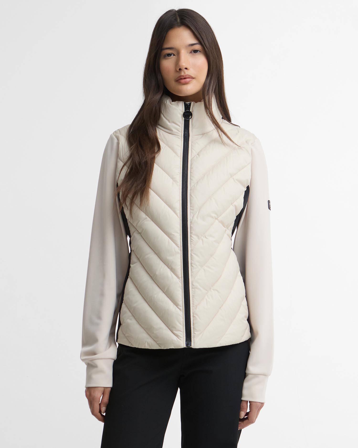 Luxara Quilted Sweat Oyster/Black image number 0
