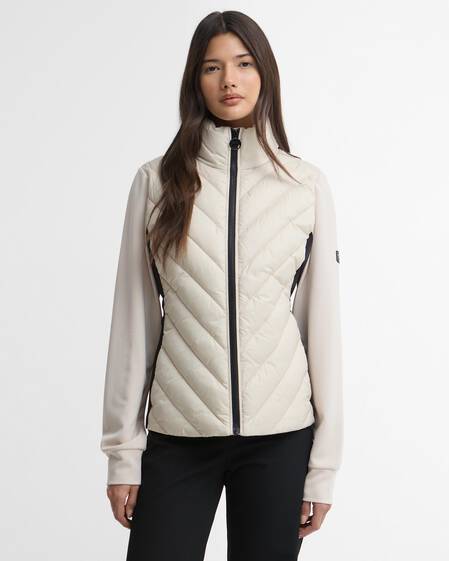 Luxara Quilted Sweat Oyster/Black