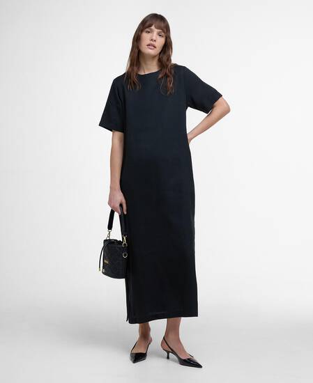 Clara T-Shirt Maxi Dress Black