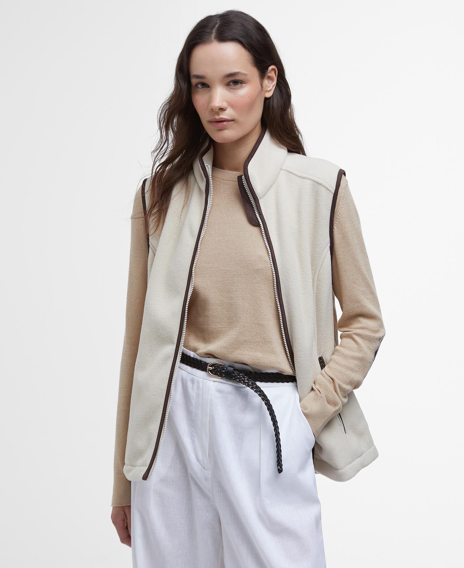 Country Colton Fleece Gilet Pearl