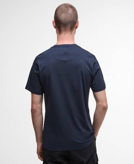 T-shirt con logo piccolo Dark Navy