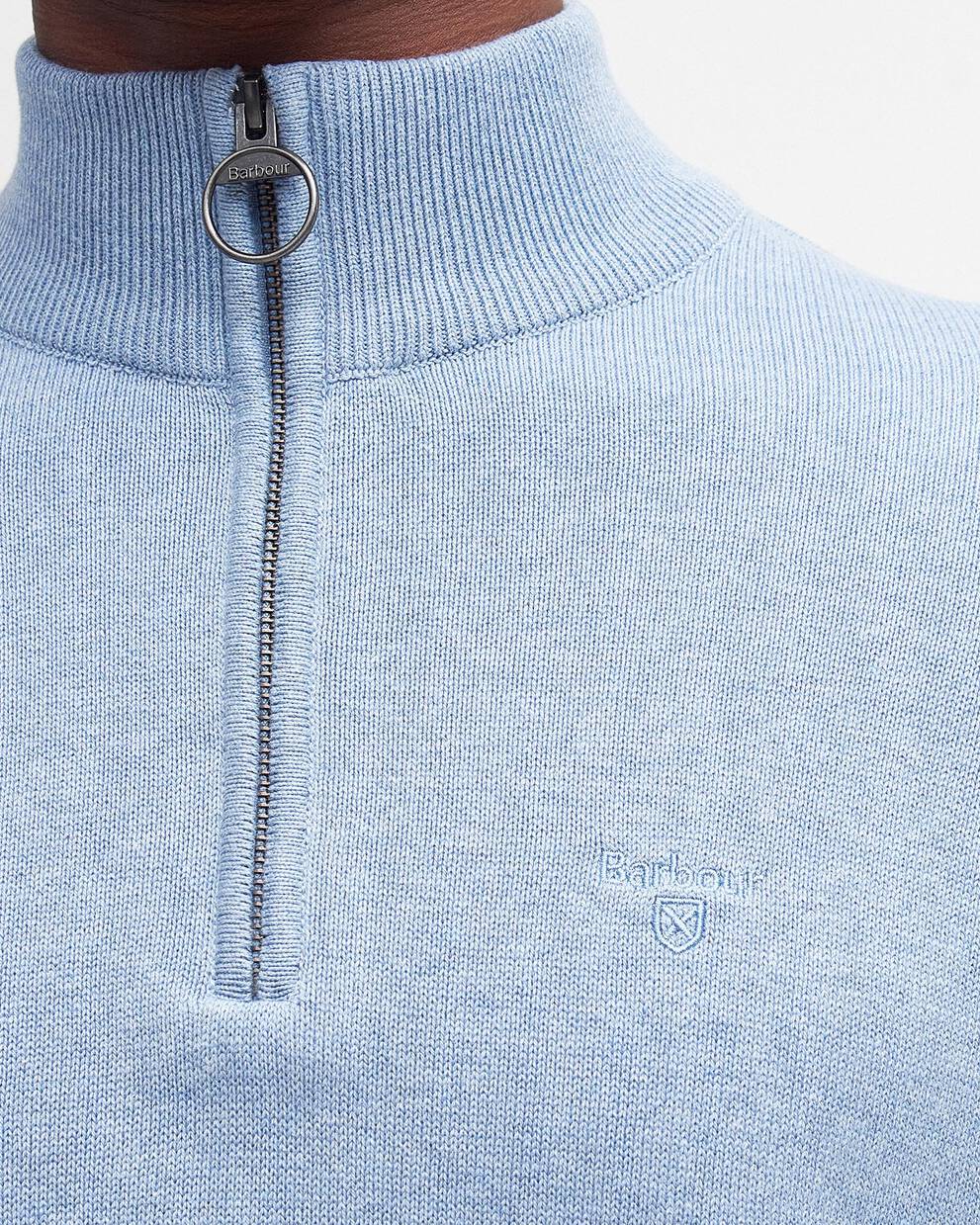 Cotton Quarter-Zip Jumper