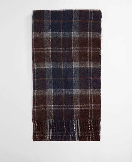 Braden Tartan Wool Scarf Midnight Oak Tartan