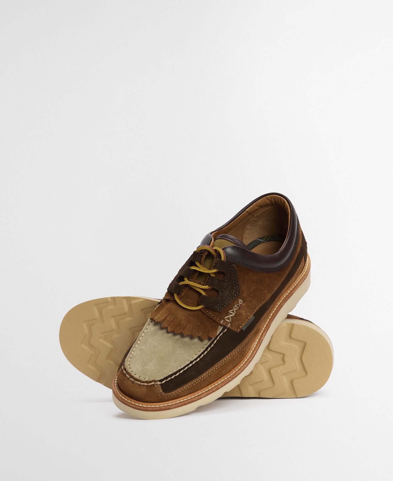 Mokassins Grindon Dark Brown/Tan/Light Beige Suede