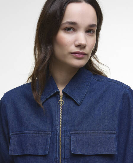 Arla Denim Overshirt Rinse Wash Arla Denim Overshirt Rinse Wash