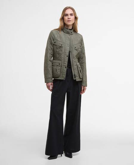 Halsey Quilted Jacket Dusky Khaki/Jasmine Halsey Quilted Jacket Dusky Khaki/Jasmine