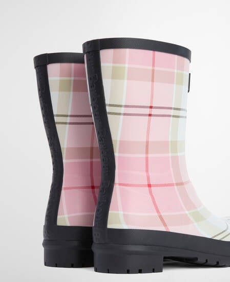 Banbury Wellington Boots Cherry Blossom Tartan