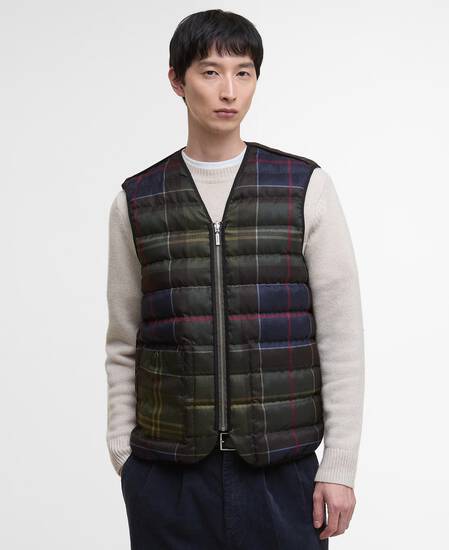 Gilet reversibile in piuma d’oca Olive Multi