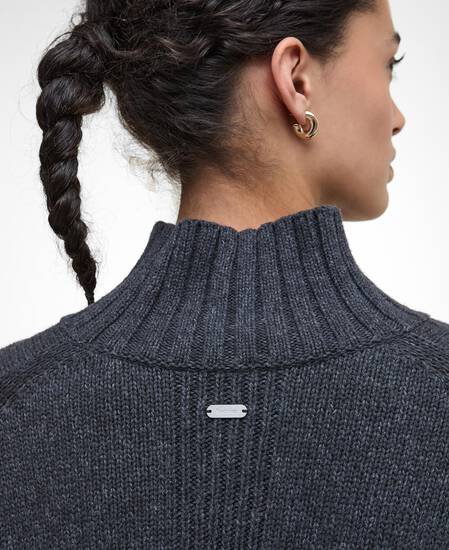 Serena High-Neck Jumper Charcoal