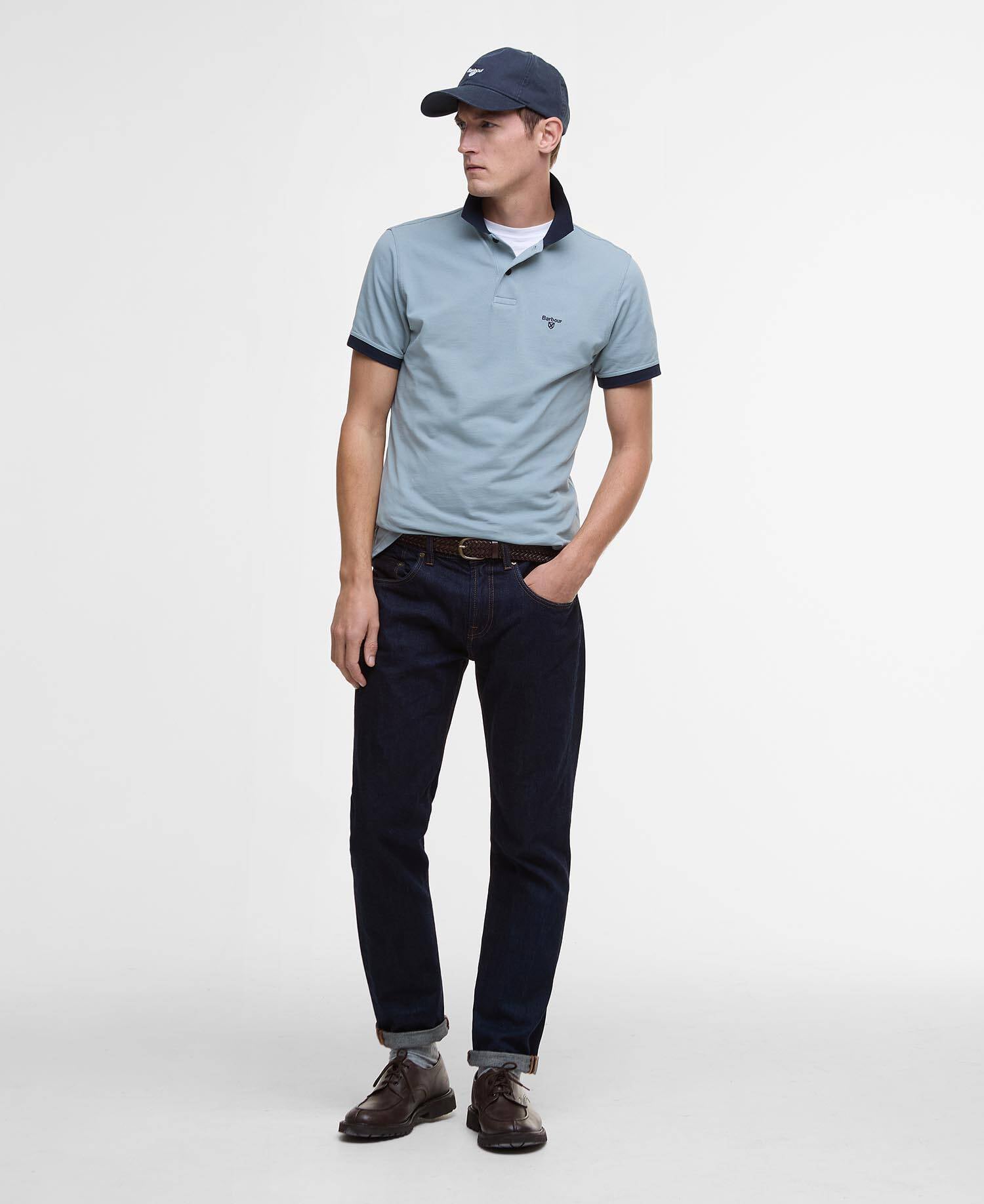 Lynmouth Tipped Polo Shirt Lead image number 1