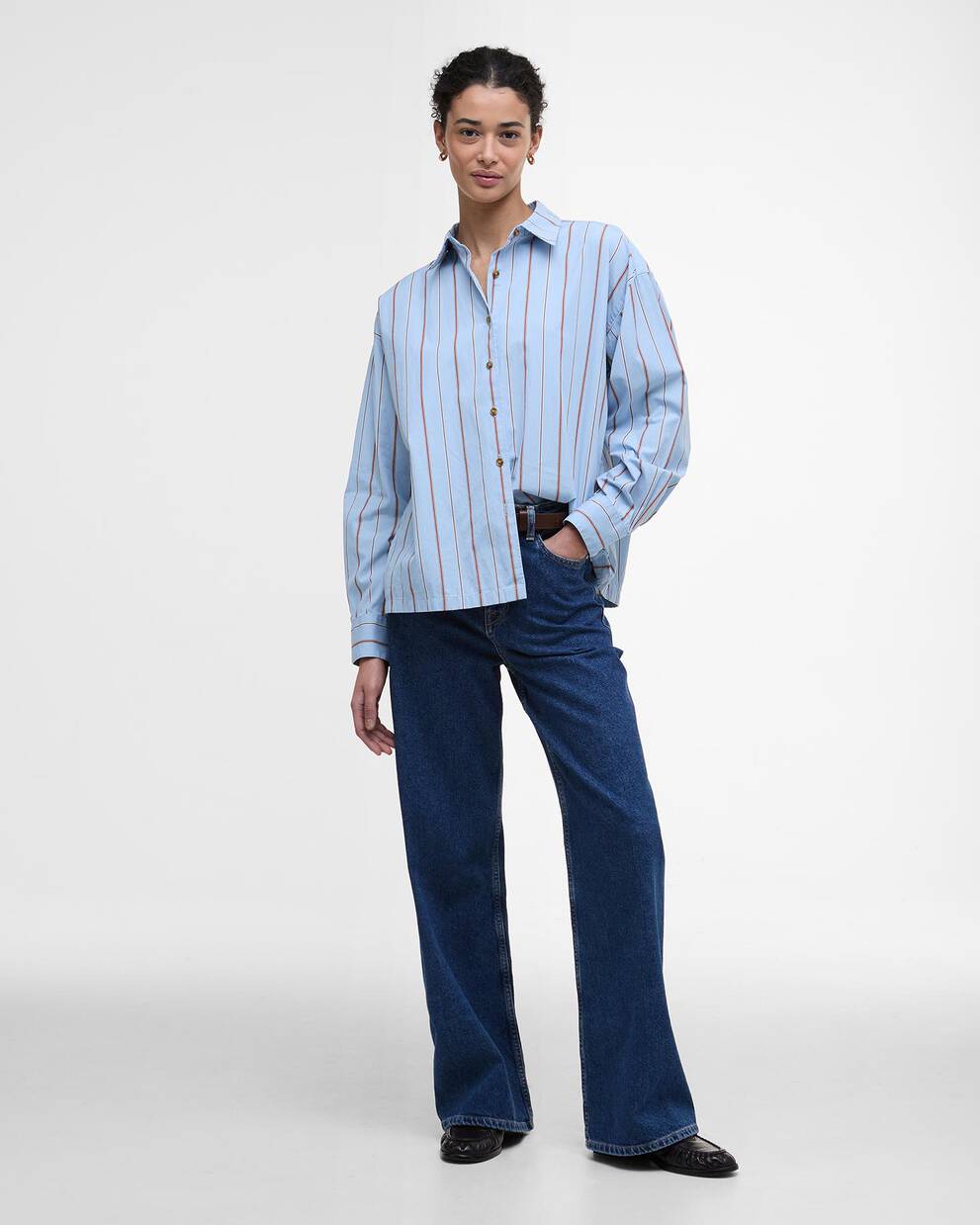 Saffron Striped Relaxed Shirt