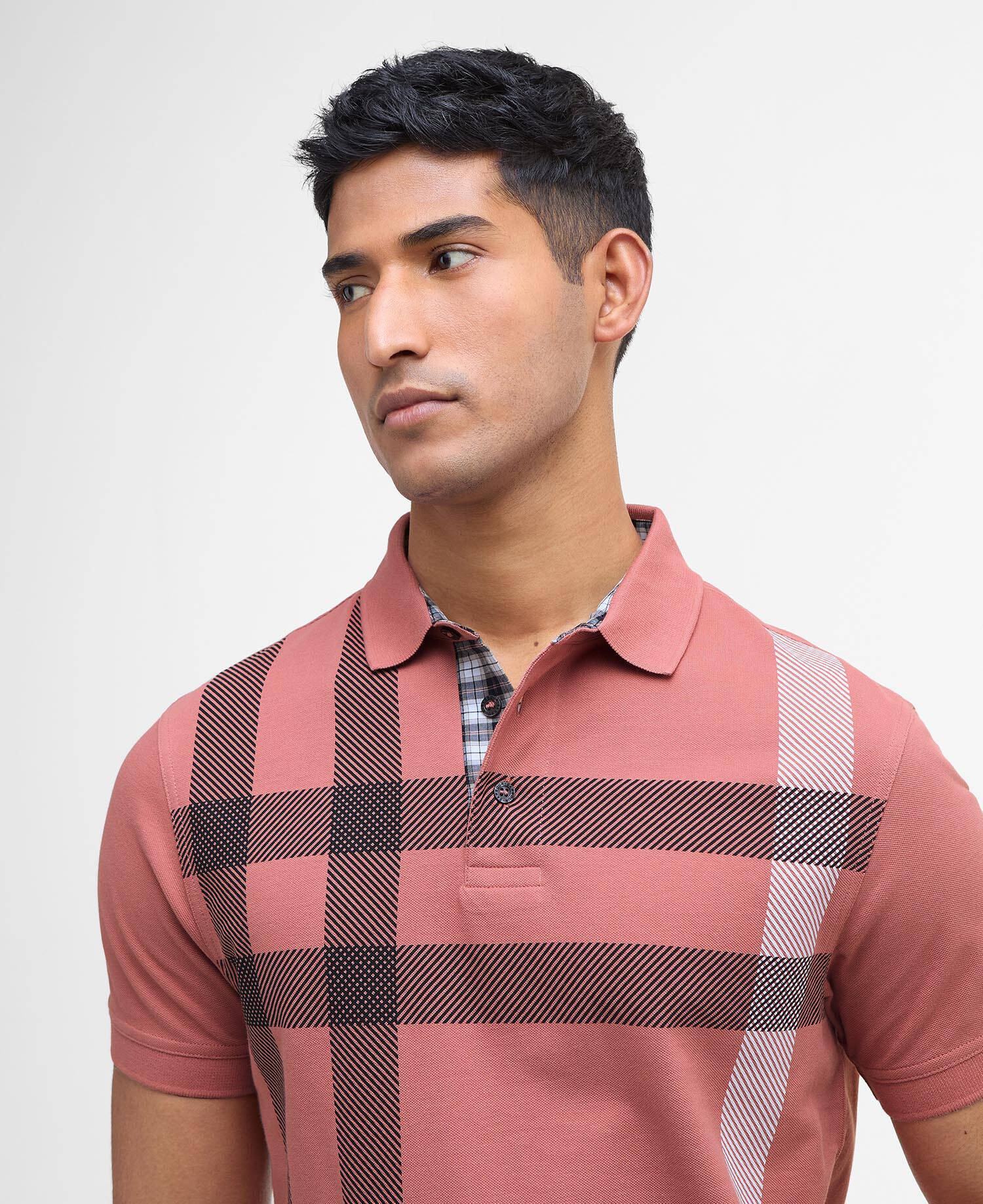 Blaine Tartan Short-Sleeved Polo Shirt image number 3