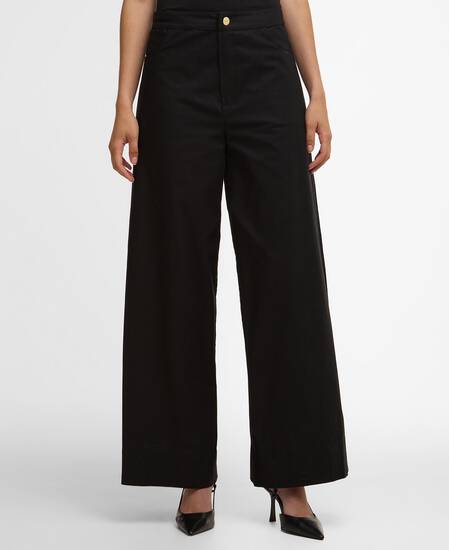 Alexis Wide Leg Trousers Black