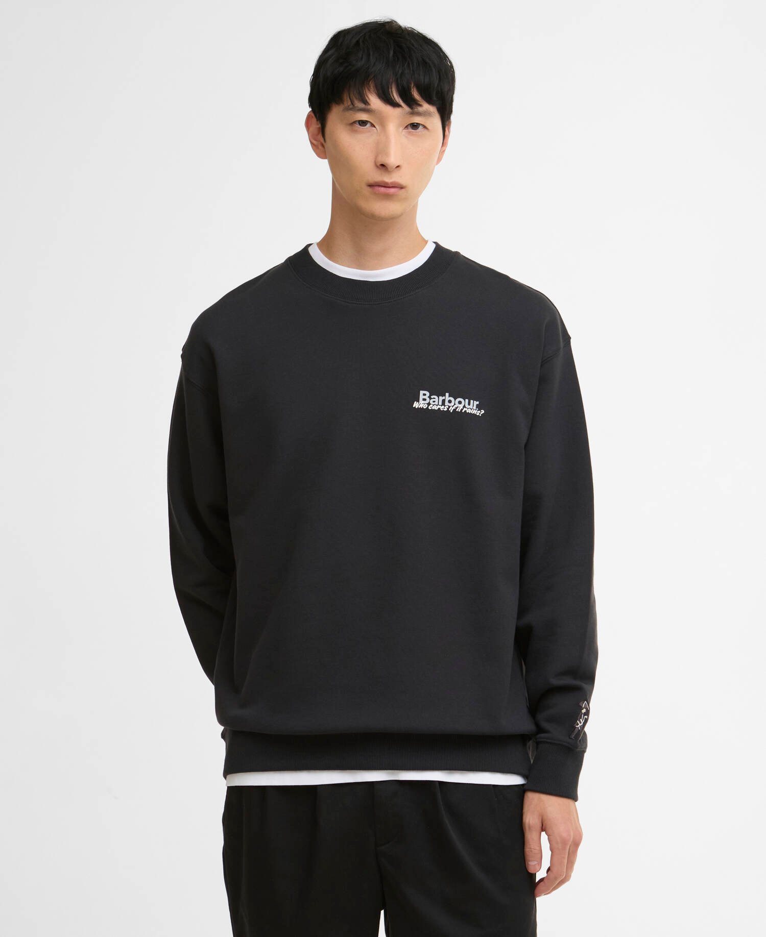 Water Resistant Oversized Sweatshirt Black image number 0