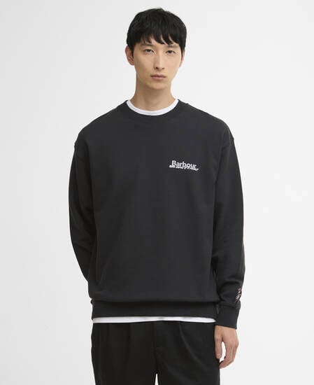 Water Resistant Oversized Sweatshirt Black